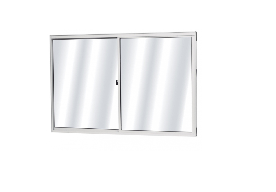 Janela de Correr 2 Folhas Móveis Soft 5 5 100x120cm Branco MGM